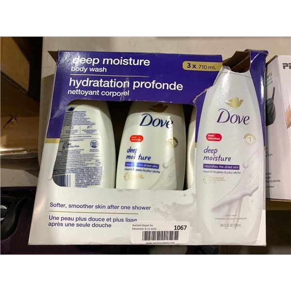Dove Deep Moisture Body Wash 3 x 710ml