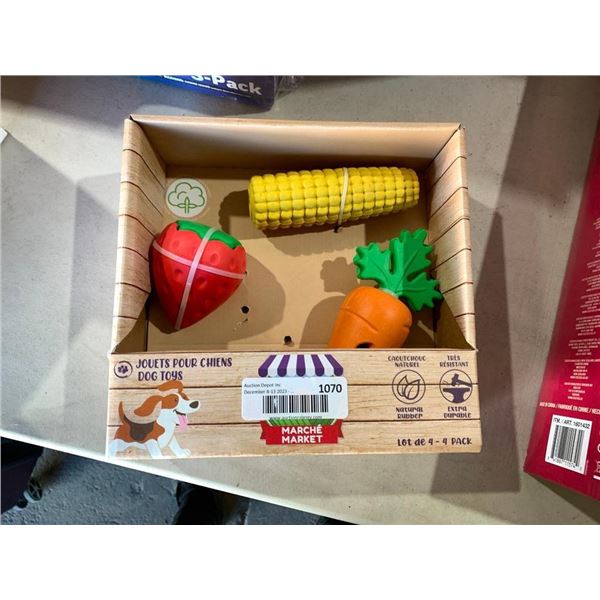 Market Dog Toys Missing Cucumber