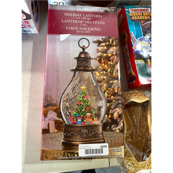 Holiday Lantern with LED Lights