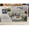 Image 1 : Alyssa Mikasa bone china 40 piece dinnerware set