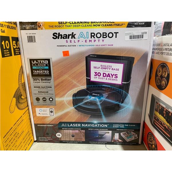 Shark AI Robot self - empty vacuum cleaner