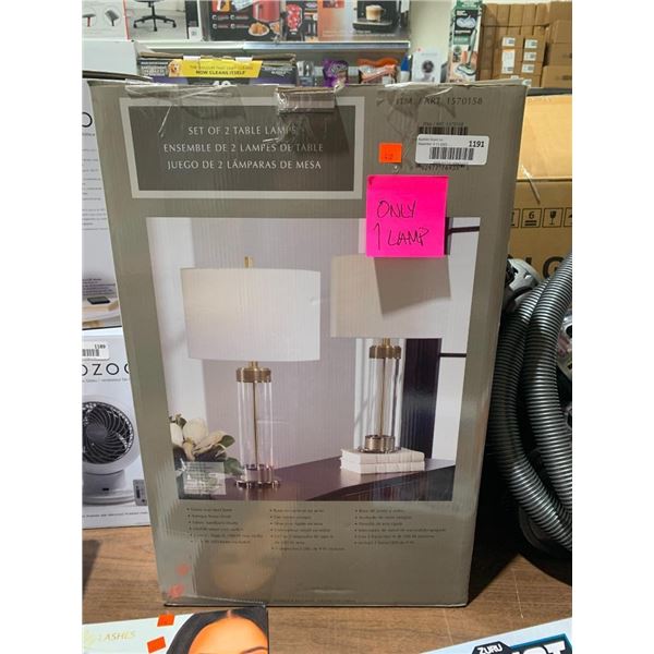 Commerce street table lamp, ONLY 1 LAMP