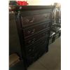 Image 1 : 5 Drawer High Chest of drawers cherry wood