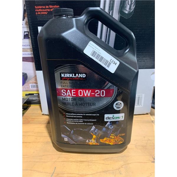 Kirkland signature full synthetic motor oil SAE OW-20