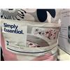 Image 2 : Simply essential abstract blooms 3 piece comforter set