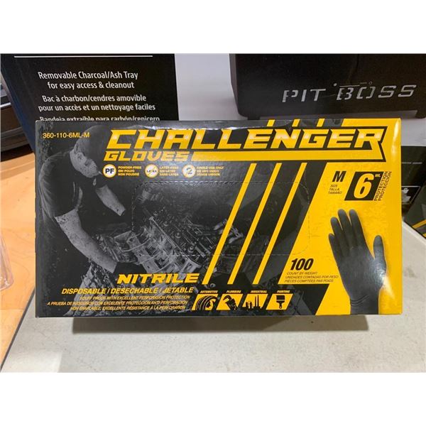 Challenger nitrile gloves, size medium