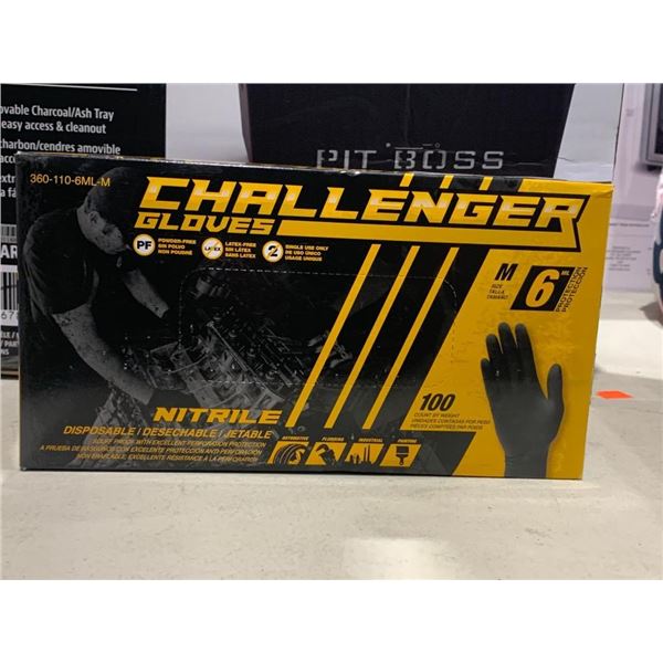 Challenger nitrile gloves, size medium