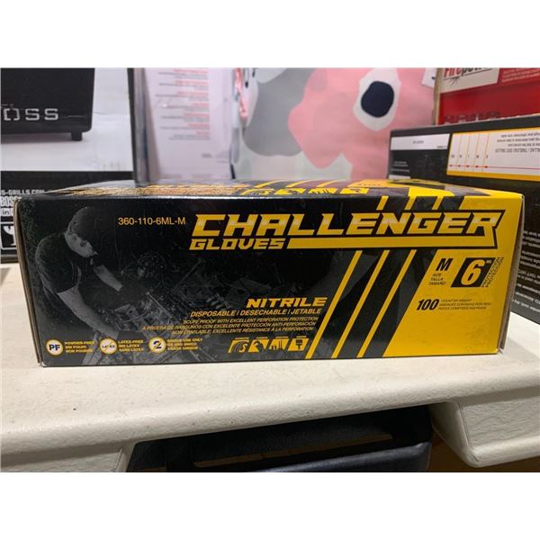 Challenger nitrile gloves, size medium