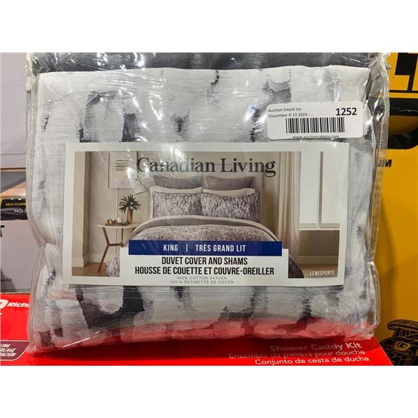 Canadian living 3 piece king size duvet set