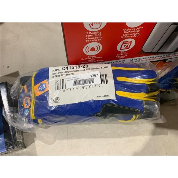 NAPA utility winter work gloves size extra large