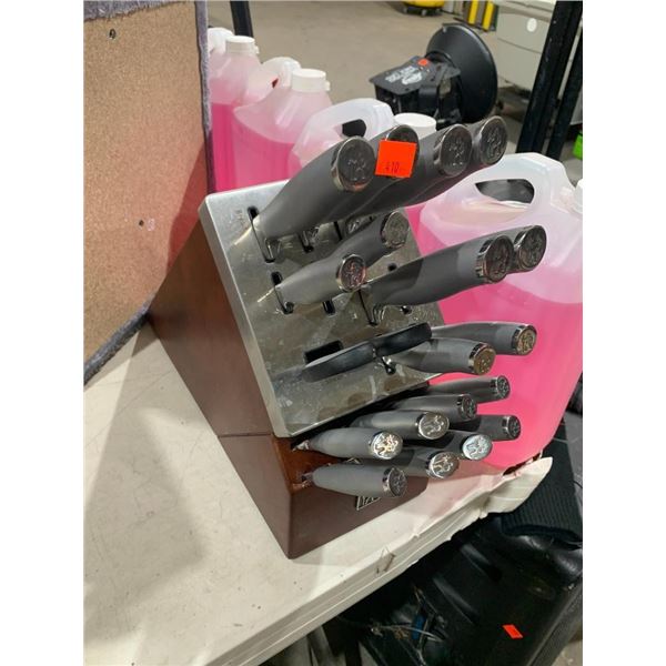 Henkels self sharpening knife block set