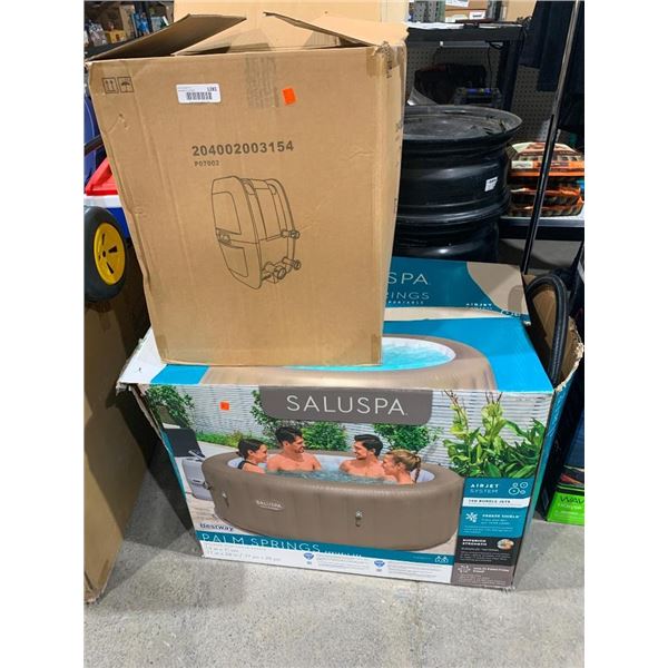 SaluSpa Palm Springs AirJet Inflatable Hot Tub Spa 4-6 Person with 140 Jets