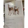 Image 3 : Canvas 2' & 3' Deer with Fawn Lighted