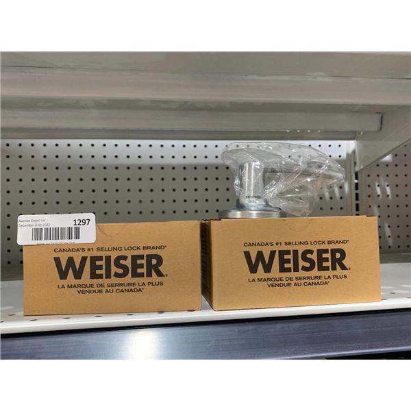 Weiser Elements Dummy Kim Satin Chrome Lot of 2