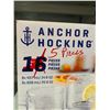 Image 2 : Anchor Hocking 15 Piece Glass Drinking Set