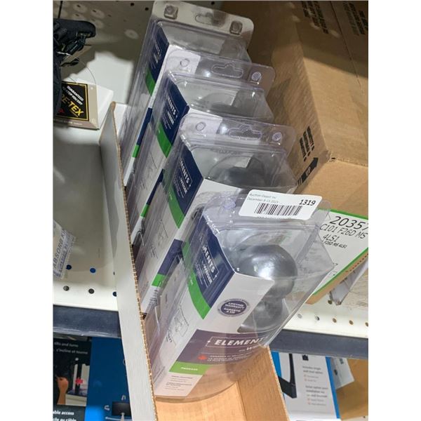 Weiser Elements Fairfax Satin Chrome Passage / Hall / Closest  x4