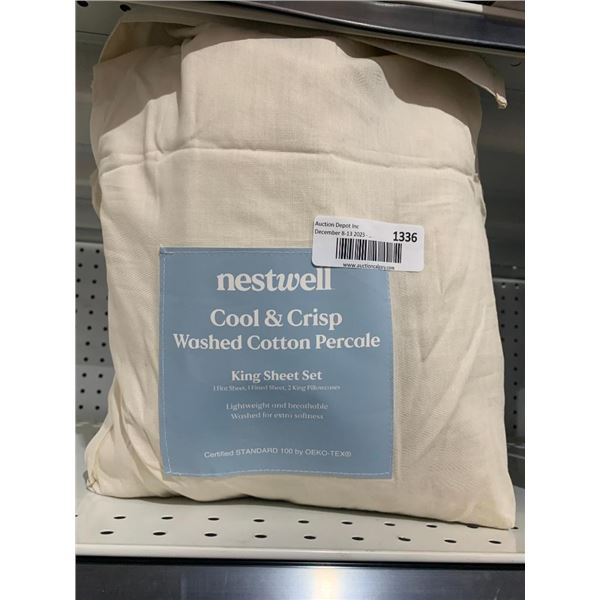 Nestwell Cool & Crisp King Sheet Set