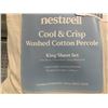 Image 2 : Nestwell Cool & Crisp King Sheet Set