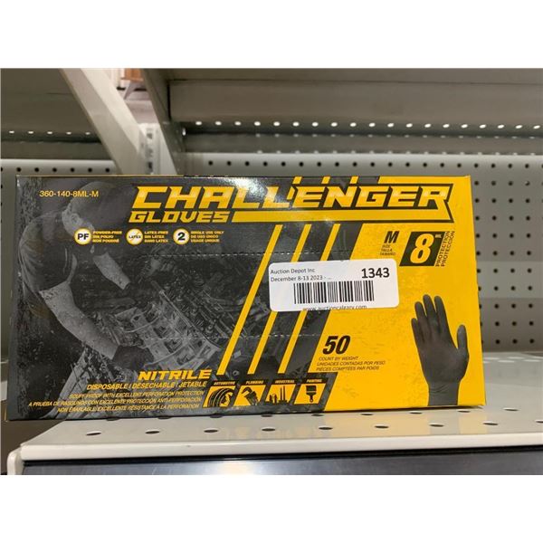 Challanger Gloves Nitrile Size Medium 50 Count