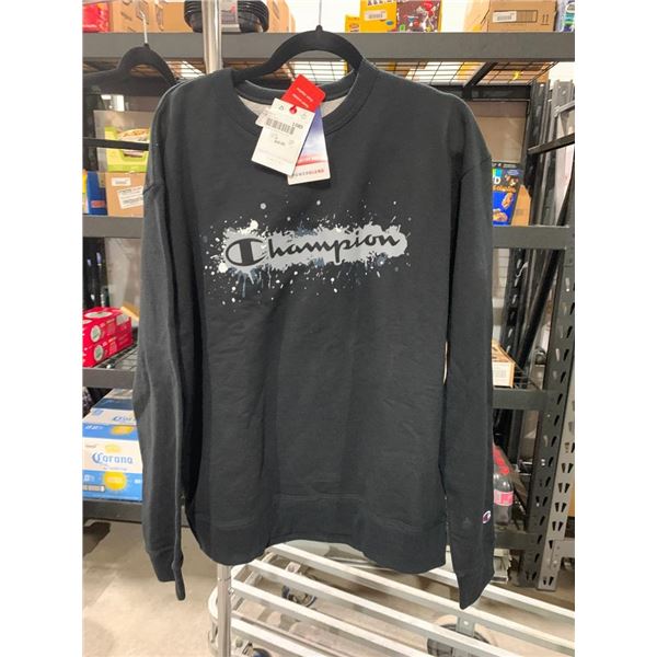 Champion Black Pullover Mens Size Large