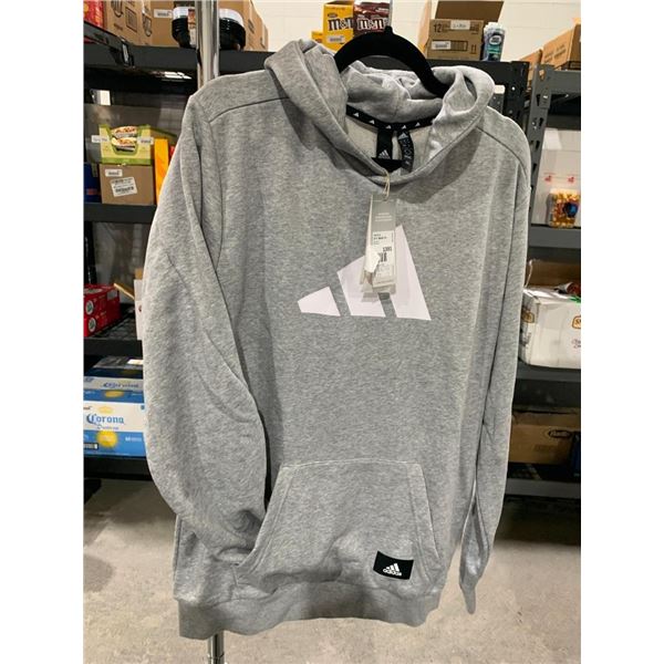 Adidas Gray Pull Over Hoody Size Medium