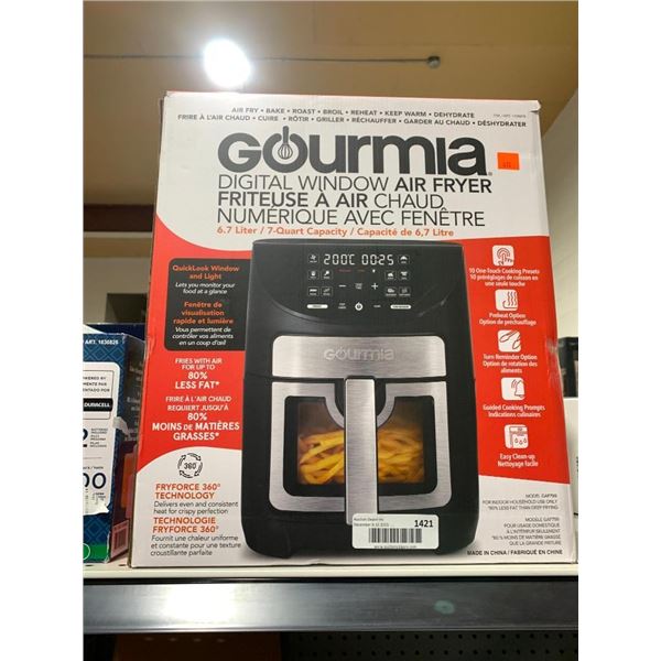 Gourmia Single Drawer Digital Air Fryer with Viewing Window