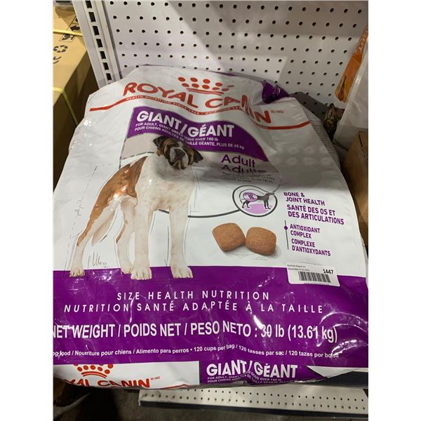 Royal Canin Giant Adult Kibble Bone & Joint Health 30lb