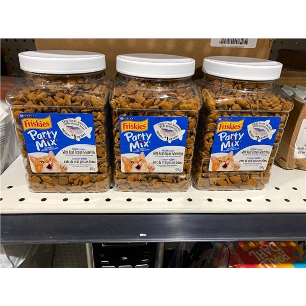 Friskies party mix cat treats, 3x454g