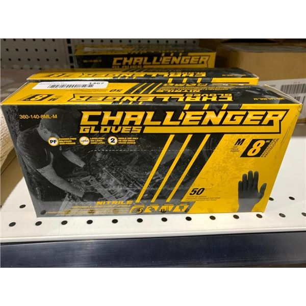 Challenger Nitrile Disposable Gloves Size Med