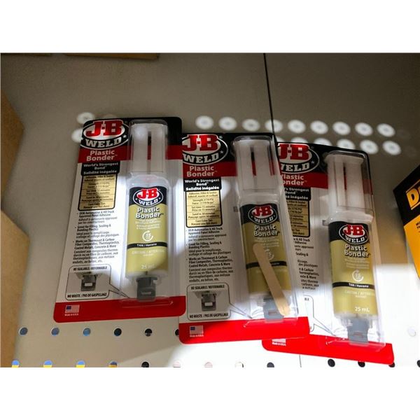 J-B Weld Plastic Bonder Lot of 3