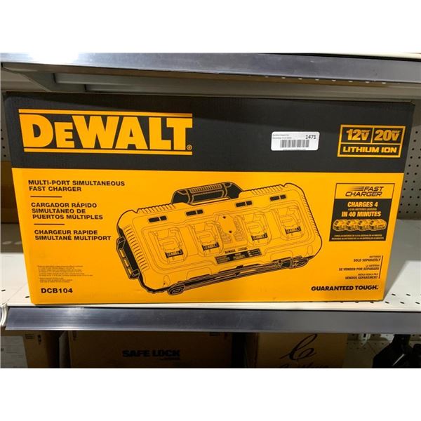 DEWALT 20V MAX Charger, 4-Port, Rapid Charge (DCB104)