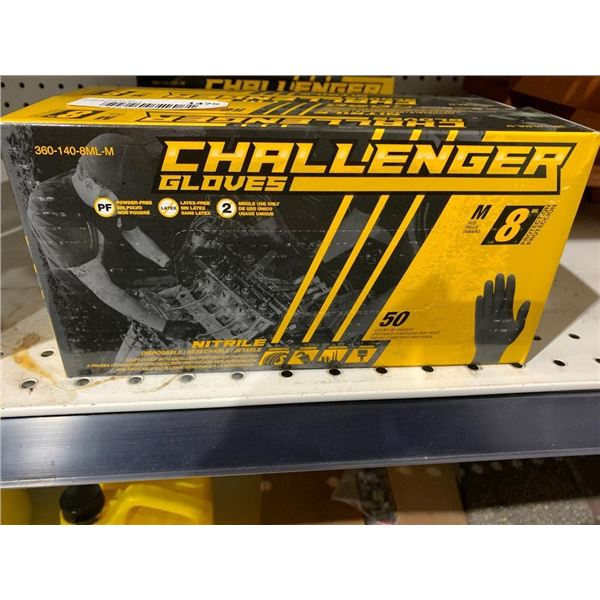 Challenger Nitrile Disposable Gloves Size Med