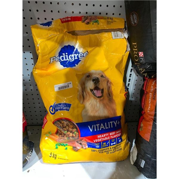 Pedigree Vitality+ Beef & Veggie Dog Kibble 8kg