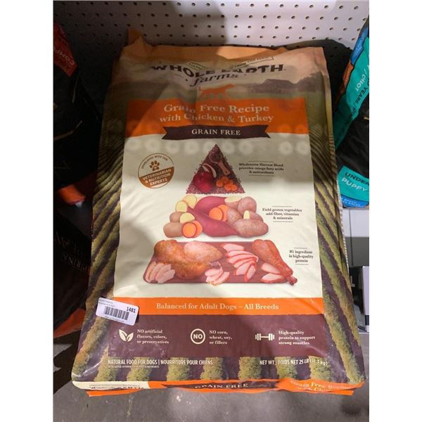 Whole Earth Farms Grain Free Recipe Chicken & Turkey 25lbs