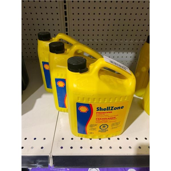 ShellZone Premixed Extended Antifreeze / Coolant 1.89L x 3
