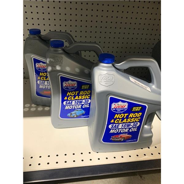Lucas Hot Rod & Classic Motor Oil 10W-30 Lot of 4.78L x 3
