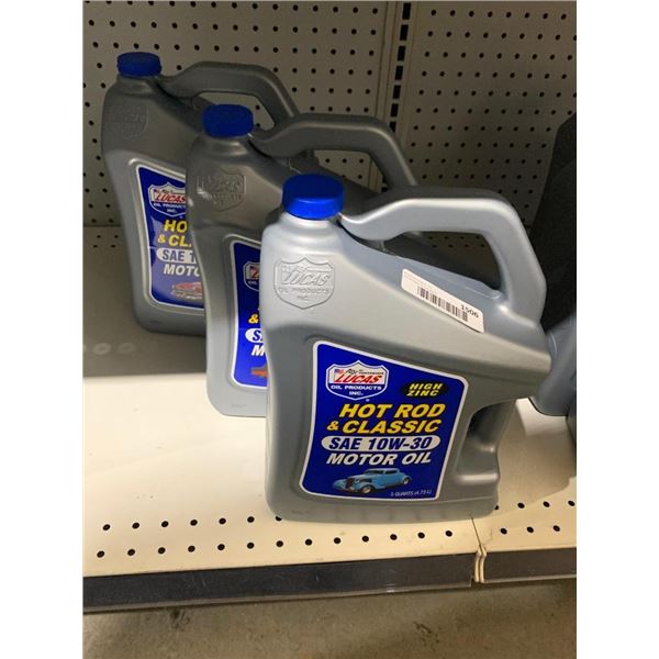 Lucas Hot Rod & Classic Motor Oil 10W-30 Lot of 4.78L x 3