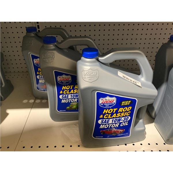 Lucas Hot Rod & Classic Motor Oil 10W-30 Lot of 4.78L x 3