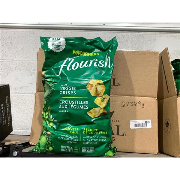 PopCorners Flourish Salted Veggie Crisps Harvest Kale 6 x 369g