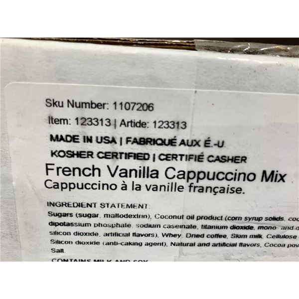French Vanilla Cappuccino Mix 6 x 2lb Bags