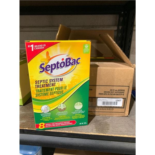 SeptoBac Septic System Treatment 8 Weekly Pre Measured Pouches (227g x 8 Boxes)