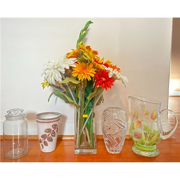 Assorted Glass Vases