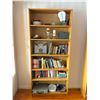 Image 1 : Wooden Bookshelf 36L x 11D x 80T With Large Assortment Of Various Books