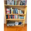 Image 2 : Wooden Bookshelf 36L x 11D x 80T With Large Assortment Of Various Books