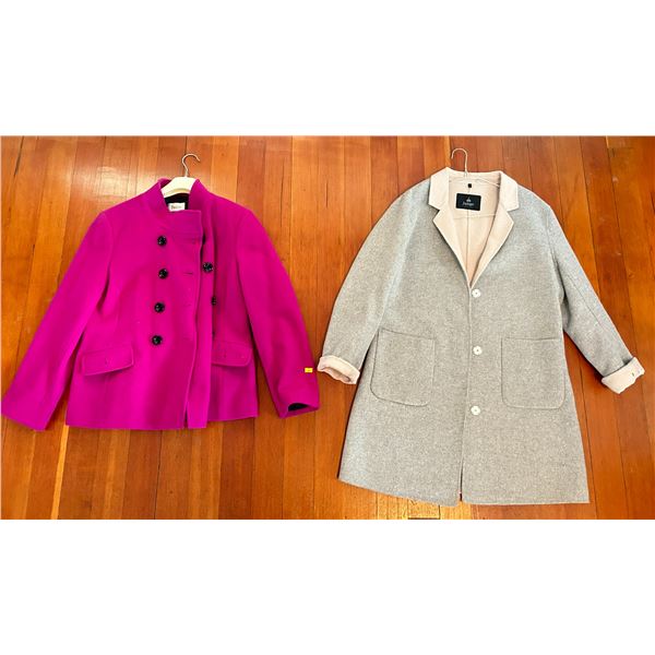 Two Womens Dress Coats Wool Cashmere Blend And Junge Both Womens M