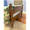 Image 2 : Single Vintage Wooden Bed Frame And Bed