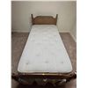 Image 3 : Vintage Wooden Single Bed Frame And Bed