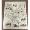 Image 1 : Haddenham Buckinghamshire 1986 Drawn Map Print 55/75 By Denmic Lack