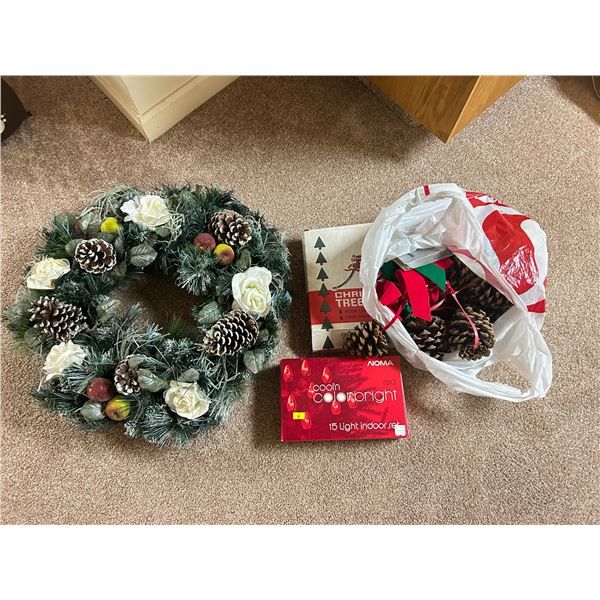 Assortment Of Christmas Supplies And Decor