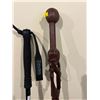 Image 2 : Hand Carved African Style Wooden Walking Stick And Adjustable Walking Stick